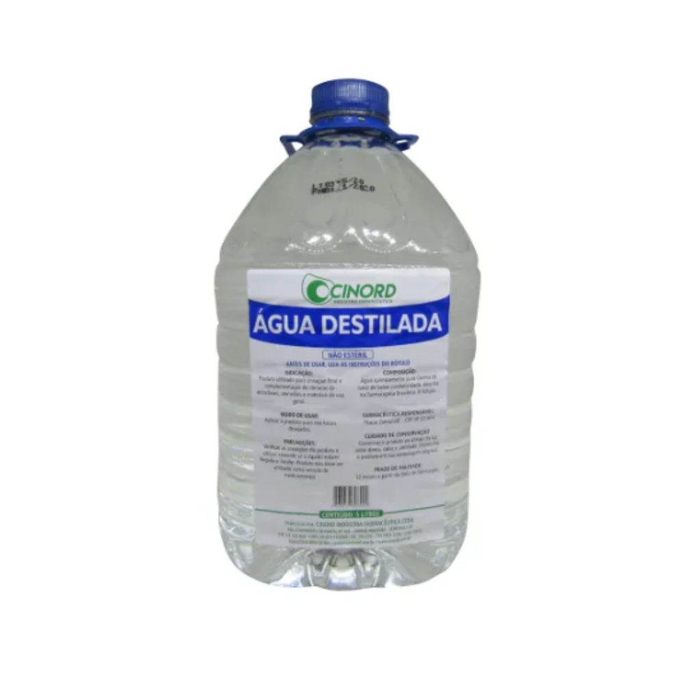 Água Destilada 5L - Mega Beleza Profissional